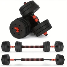 10/15/20kg Adjustable Dumbbell Set, Strength Training, Free Weight Barbell, Home Gym Workout