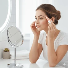 FollowBreak 二合一电动修眉器，女士电动脱毛器，带照明灯的可充电面部剃须刀，理想的情人节礼物 - 彩色 - 查看 2