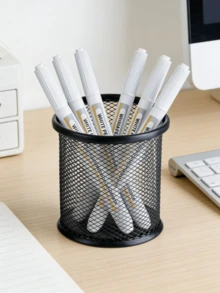 1/6/12 支白色永久性记号笔，快干，细头，油性墨水，非常适合艺术和高亮 - 彩色 - 查看 11