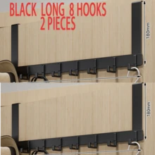 1pc 20cm High Quality Over-The-Door Hook, Easy Installation Without Drilling, Suitable For Hanging Hats, Keys And More To Save Space In Entryway, Bathroom, Bedroom, Home, Dorm And More. Also Can Be Used For Hanging Bags, Clothes Racks, Hobbies, Relationships, Wall Shelves, Wall Hooks, Adhesives, Door Hooks, Wall Stickers. - 彩色 - 查看 27
