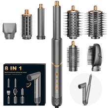 UKLISS 8-In-1 High-Speed Hot Air Brush | Foldable Multi-Functional Hair Styler, Combines Blow Drying, Curling And Straightening Functions - UK Plug(220-240V) - View 15
