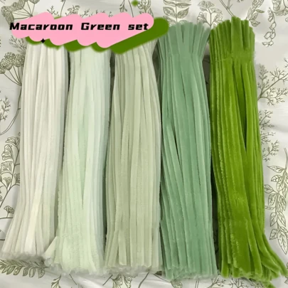 200 tallos florales verdes - Ideales para flores y manualidades hechas a mano, perfectos para cestas de Pascua, decoraciones de boda y talla grande.