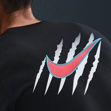 Nike Ja Morant Comfortable Soft Knit Fashionable Short Sleeve T-Shirt, Black - Black - View 2