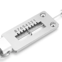 Locksmith Tools, Two-In-One Car Key Tools, Professional Locksmith Tools, Semi-Circular Lock-Picking Tools - Silver - View 4