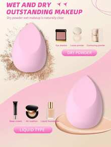 1/44-Piece Hairband And Makeup Brush Set. Makeup Tool Set: Includes 20 Makeup Brushes – Foundation Brush, Powder Brush, Eyebrow Brush, Blush Brush, Highlighter Brush, Eyeshadow Brush, Eyelash Brush, Eyeliner Brush, Contour Brush, Detail Brush, Nose Contour Brush, Face Brush + 5 Makeup Sponges + 5 Powder Puffs,Giveaways,Travel,Cheap Stuff,Travel Essential - Multicolor - View 3