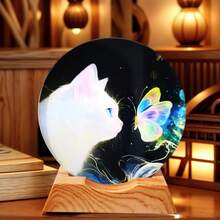 这款梦幻般的圆形水晶夜灯条底座可以放置在卧室、婴儿房或办公室。它既适合作为节日礼物，也是送给海洋爱好者的独特精致之选。 - 彩色 - 查看 3