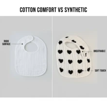 Cartoon Print Drool Bibs, Waterproof U-Shaped Absorbent Baby Feeding Bibs - Multicolor - View 4