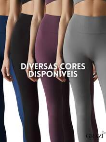 Calça Fitness Feminino Sem Costura Zero Transparência Macio Canelado De Poliamida Elastico E Confortável Sem Costura Respirável Para O Verão Premium Ajuste Perfeito Realça Curvas Academia