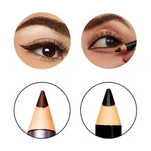 Sarah' Beauty Kajal Pencil Eyeliner, Waterproof, Black, Pigmented, Long-Lasting, Soft, Professional, Portable - 雙色棕/黑鉛筆 - 查看 5