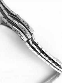 1条简约不锈钢表带 – 12mm/14mm/16mm/18mm/20mm/24mm,18mm 20mm 22mm休闲表带,兼容三星Galaxy Watch3 4 5 6 7 8 41mm 45mm/Galaxy Active2/Gear,适用于Watch GT/GT2 42mm 46mm,兼容Amazfit GTS 2/2E/2 Mini智能手表,易于调节,贴合手腕 | 商务人士和专业人士的时尚礼品 - 銀色 - 查看 6