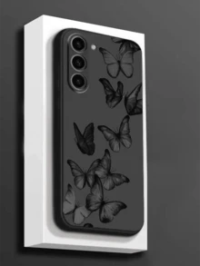 1 ốp lưng điện thoại họa tiết bướm, tương thích với iPhone, Honor, Galaxy A04e/A05s/A13/A14/A15/A34/A35/A50/A52/A53/A54/S21/S22/S23/S24/S25/S25Ultra, 6A/7A/8A, 12T/13T/14T, phiên bản quốc tế, không phải phiên bản nội địa. - màu đen - Xem 5