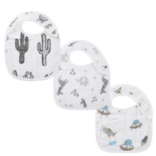 Cartoon Print Drool Bibs, Waterproof U-Shaped Absorbent Baby Feeding Bibs - Multicolor - View 12