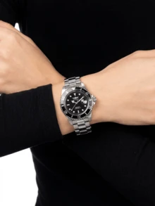 Invicta 男士 26970 Pro Diver 石英三针黑色表盘腕表 - 黑色 - 查看 3