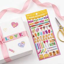 3D Textured Food Sticker Set: Multiple 3D Realistic Texture Stickers (Baked Goods, Snacks, Beverages, And Desserts) - Ideal For Adult Diaries, Scrapbooking, Crafts, Planners, And Stationery Decoration | Perfect Valentine's Day Gift And New Year Decoration - 3D Stickers 36 - View 5