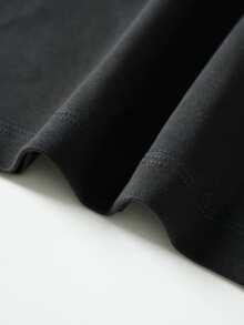 Camiseta Hombre Algodón Puro con Estampado Canino Elegante, Diseño Moderno y Casual para el Día a Día, Suavidad y Comodidad Garantizadas, Ideal para un Look Urbano y Original. - Negro - Ver 3