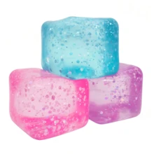 Đồ chơi bóp giảm căng thẳng Nee Doh Cube Ice Cube Malt Sugar mới năm 2025 - Quà sinh nhật - Quà tặng - Món quà hoàn hảo - Quà tặng - Vật trưng bày sưu tập - Bộ sưu tập sở thích - Quà tặng cho người khác - Nhiều màu - Xem 5