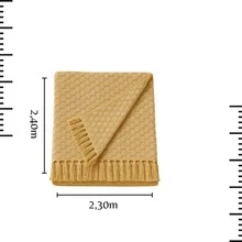 King Size Decorative Blanket – 100% Cotton Honeycomb Weave With Fringe - 2.30m X 2.40m - 巧克力棕 - 查看 11