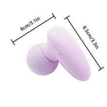 Mini Fascia Gun, masajeador compacto, proporciona un masaje profundo de alta amplitud para aliviar el dolor de hombros, cuello, espalda y piernas. Portátil y ligero para facilitar su transporte, con un cabezal de silicona suave que se adapta a la piel. Adecuado para múltiples situaciones, esencial para relajarse en casa, en la oficina o durante los entrenamientos. Perfecto como regalo de Navidad o para cualquier otra festividad. - Morado - Ver 2