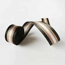 Metallic Gold Striped Webbing, 1.5 Inches Wide, 3 Yards - Polyester Brushed Webbing, Webbing Suitable For DIY Craft And Bag And Wallet Projects, DIY Wallet Making - Multicolor - View 9