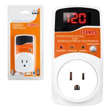 CASALIVA Protector De Voltaje para Refrigerador, Regulador De Voltaje, Puede Ser Utilizado En Aires Acondicionados, Refrigeradores, Televisores, Lavadoras, Computadoras, Microondas, Rango de tensión disponible 90-145V - Naranja - Ver 8