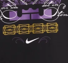 Nike Logo Crown Print Short-Sleeve T-Shirt - Black - View 5