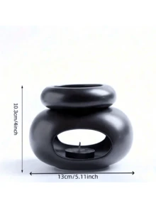 1 Set Personalized Oval Ceramic Aroma Diffuser, Large Capacity Detachable Fragrance Tube, Creative Essential Oil Diffuser, Warmer, Candle Holder, Oil Burner, Aromatherapy Machine, Desktop Decor, Suitable For Spa, Yoga And Meditation - Multiple Styles - View 4