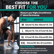 1pc Copper Knee Brace With Strap Black Compression Sleeve For Men And Women, Stability During Daily Activities. - Multicolor - View 6