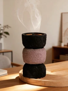 1个可爱简约创意卧室香炉，香炉装饰，香薰扩散器，蚊香架，家居装饰，房间装饰，瑜伽室，露营，花园，露台，经典烛光晚餐道具，装饰品 - 彩色 - 查看 8