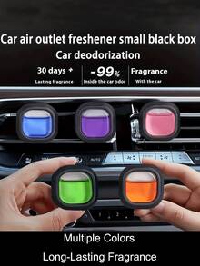 3/6/12pcs Portable Car Diffuser, Car Air Freshener, Keeps Car Interior Fresh, Aromatherapy, 5 Scent Options. Suitable As Birthday, New Year Gift, For Women, Home Decor, Men, Wedding, Etc. - Multicolor - View 3