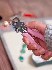 1把卷线钳，1.5mm/2.25mm/3mm 首饰制作卷线工具，铜线及金属首饰DIY卷线钳，金属手工首饰钳，DIY耳环铜线成型工具，工艺制作必备工具 - 彩色 - 查看 10