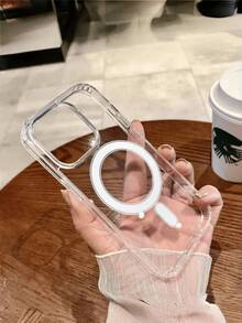 奢华超透明磁吸充电保护壳，兼容 17/16/15/14/13/12/11 Pro/Plus/Max/Air/XS Max/XR/X/Xs/7/8 Plus/7/8，亚克力超薄保护壳