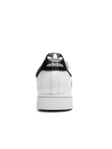 Adidas Giày nữ Superstar kiểu dáng thường ngày, nhẹ, êm ái, thoáng khí, đế dày, có logo, thân thiện với da, đa năng, phù hợp đi làm hàng ngày, tập gym, đi chơi, thư giãn, du lịch, hẹn hò. Màu trắng JR7312 - Trắng - Xem 5