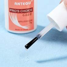 2 Bottles,Solid Nail Glue Gel - Clear Acrylic Nails With Glue, Nail Charm Glues Nails Glues | 7g Professional Fast Drying Adhesive | | For Women Girls Beauty Salon Home Fingernail Party Wedding Daily Event,Valentine's Day Gift! - 1bottles(7g) - 查看 4