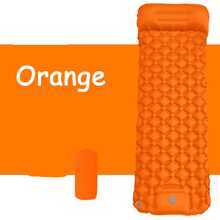 Colchoneta inflable para acampar al aire libre con almohada, colchón de aire ultraligero con bomba incorporada, cama de aire ligera para senderismo, esterilla plegable para picnic, esterilla de playa, almohada inflable para siesta, almohada inflable para coche, colchoneta inflable para pijamada de Navidad - Multicolor - Ver 3