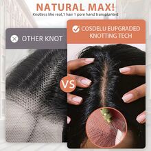 6x4 Wear And Go Straight Glueless Human Hair Wigs 250% Density Straight Lace Front Wig Transparent HD 6x4 Glueless Straight Brazilian Virgin Human Hair Lace Frontal Wigs Pre Plucked With Baby Hair Black For Women Beginner Friendly - Natural Black - 查看 9