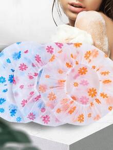 10/3 bucăți cască de duș impermeabilă reutilizabilă, cască de duș, cască de bucătărie rezistentă la ulei și praf, cască de duș pentru baie cu culoare aleatorie, cască pentru mască de păr, cască pentru vopsirea părului, cască de uscare, cască unsă, cască de duș reutilizabilă PEVA, cască de duș multifuncțională elastică impermeabilă cu imprimeu de cireșe, potrivită pentru salonul SPA pentru femei, cască de duș cu culoare aleatorie, accesorii pentru baie, cască de duș rezistentă la ulei pentru bucătărie, cască de duș pentru îngrijirea pielii, cască de duș elastică