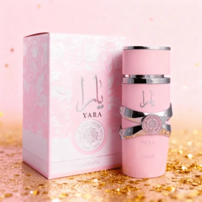  Lattafa Yara 100ml Parfumspray, Eau de Toilette voor dames, Damesparfum, Langdurige geur, Arabische parfum, Langdurige bloemige geur, Elegante bloemige geur, Alcoholmatrix, Formaldehyde-vrij, EDP, Vloeibaar parfum, Langdurige bloemige geur, Perfect voor dates, verjaardagen, Valentijnsdag, feestjes, Halloween, kerst en nieuwjaarscadeaus
