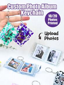Custom 1pc/3pcs/5pcs Photo And Text Keychain, Personalized Acrylic Keychain, Custom Couple Keychain, Photo Key Ring, Valentine's Day, Birthday's Gift, Anniversaries, Couples Gift, Colorful, Cute, Adorable, Funny, Kawaii, Y2K, Stylish, Unisex, Casual, Custom, Personalized, Unique, Customized, Ideal Gifts For Him, Ideal Gifts For Her, Her, Boyfriend, Girlfriend, Family, Friends, Delicate Romance,For Office,For School,For Classroom,For Teacher Gifts,For University,For Colleague,For Dorm Rooms - Picture Keychain - View 13