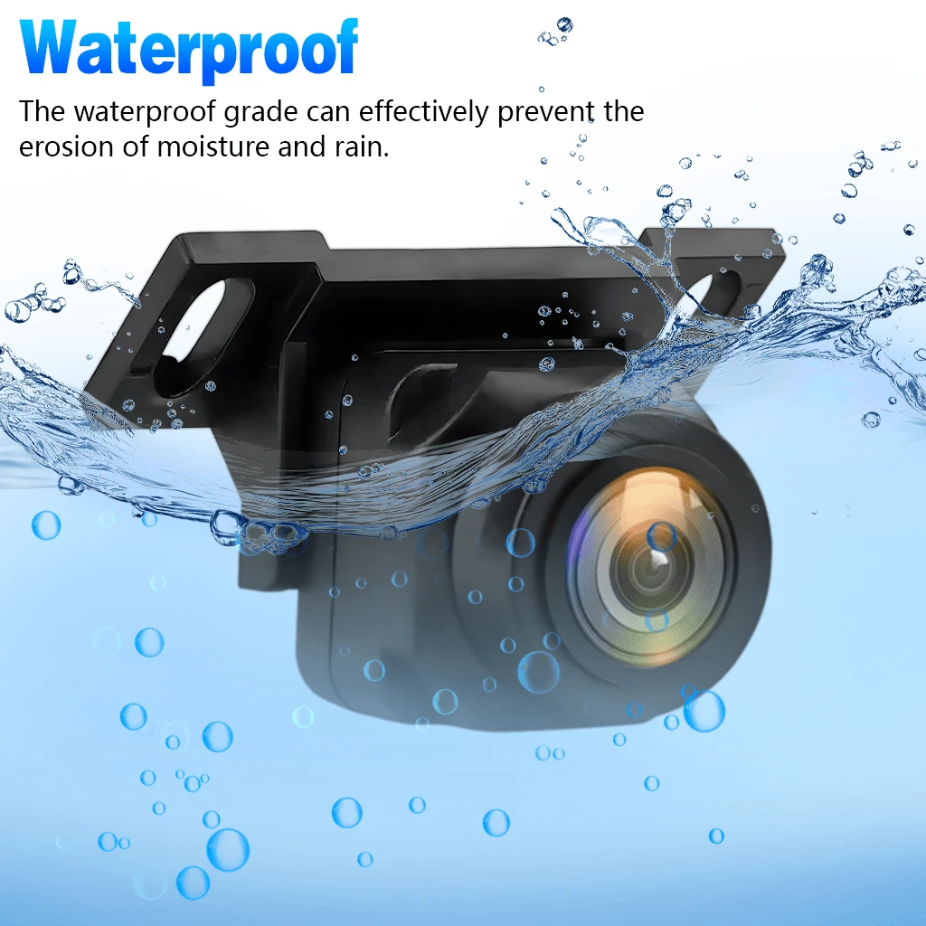 Cámara de visión trasera compacta y ajustable de 1080P HD con ángulo de visión amplio de 170° y anti-interferencias para automóvil - AHD - Ver 1