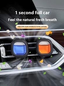 3/6/12pcs Portable Car Diffuser, Car Air Freshener, Keeps Car Interior Fresh, Aromatherapy, 5 Scent Options. Suitable As Birthday, New Year Gift, For Women, Home Decor, Men, Wedding, Etc. - Multicolor - View 5