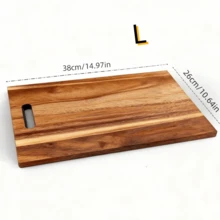 Upgraded Heavy-Duty Cutting Board Set - Premium Wooden Chopping Board, No-Drill Surface, Easy To Clean Kitchen, Food- Standard, Wooden Block, Suitable For Meat, Vegetables, Cheese, Bread, Fruits, Ideal For Thanksgiving, Mother's Day Gifts, Outdoor Cutting Board, Camping Chopping Board, Perfect Gift For Home And Dorm - Brown - View 13