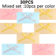 30/60 Pearlescent Paper Ribbon EnvelopesFor Wedding Business Invitations, Photos, Graduation, Baby Shower Birthday Baptism Thank You Card Party Invitations Card Gift Card Envelope