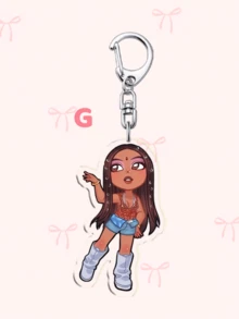 1pc Acrylic Cartoon Keychain KATSEYE, KPOP STYLE, Kpop Girl Group,Manon Sophia Daniela Lara Megan Yoonchae,Bag Charm And Fans Gifts. Ideal For Boyfriends, Girlfriends, Family Members, Teachers, Party Gifts, And EYEKONS-Themed Cell Phone Decorations. - Multicolor - View 9