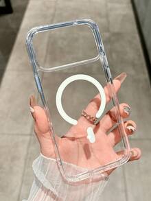 奢华超透明磁吸充电保护壳，兼容 17/16/15/14/13/12/11 Pro/Plus/Max/Air/XS Max/XR/X/Xs/7/8 Plus/7/8，亚克力超薄保护壳