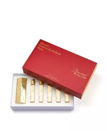 Maison Francis Kurkdjian Baccarat Rouge 540 Extrait De Parfum Travel Set 5x0.37 Fl.Oz. Unisex Perfume EDP Fragrance Long-Lasting Birthday Graduation Party Travel Camping Outdoors School Campus Trip Festivals Anniversary, Gift Valentine's Day Halloween Thanksgiving Christmas New Year's Day - 花卉印花 - 查看 1