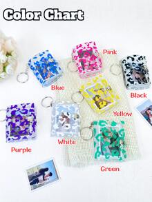 Custom 1pc/3pcs/5pcs Photo And Text Keychain, Personalized Acrylic Keychain, Custom Couple Keychain, Photo Key Ring, Valentine's Day, Birthday's Gift, Anniversaries, Couples Gift, Colorful, Cute, Adorable, Funny, Kawaii, Y2K, Stylish, Unisex, Casual, Custom, Personalized, Unique, Customized, Ideal Gifts For Him, Ideal Gifts For Her, Her, Boyfriend, Girlfriend, Family, Friends, Delicate Romance,For Office,For School,For Classroom,For Teacher Gifts,For University,For Colleague,For Dorm Rooms - Picture Keychain - View 7