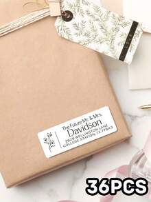 18/36/72/108pcs Custom Address Labels - Personalized Address Stickers, For Mail, Envelopes, Holiday Cards | Self-Adhesive Labels, For Home & Office, Christmas Mailing, Custom Text, For Secret Santa, Christmas Gift Tags Scrapbook Supplies Scrapbook Stationery