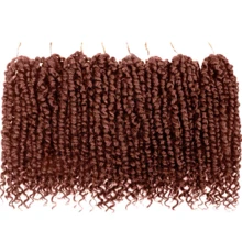 Passion Twist Crochet Hair, Pretwisted Passion Crochet Hair 8/10/12/14 Inch, Passion Twist Crochet Hair 1/8 Packs Prelooped Passion Twist Hair, Short Pre Looped Crochet Hair - Multicolor - View 38