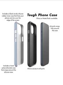 Ốp điện thoại chống rơi 2 trong 1 họa tiết da báo xanh dương, phù hợp với 17, 16, 15, 14, 13, 12, 11, PRO MAX - Màu xanh lam - Xem 6