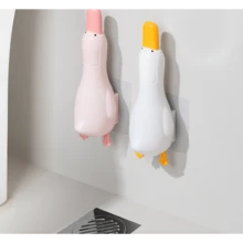 Cute duck bath hair clear clip - Rosa [ uno montado ] - Ver 1